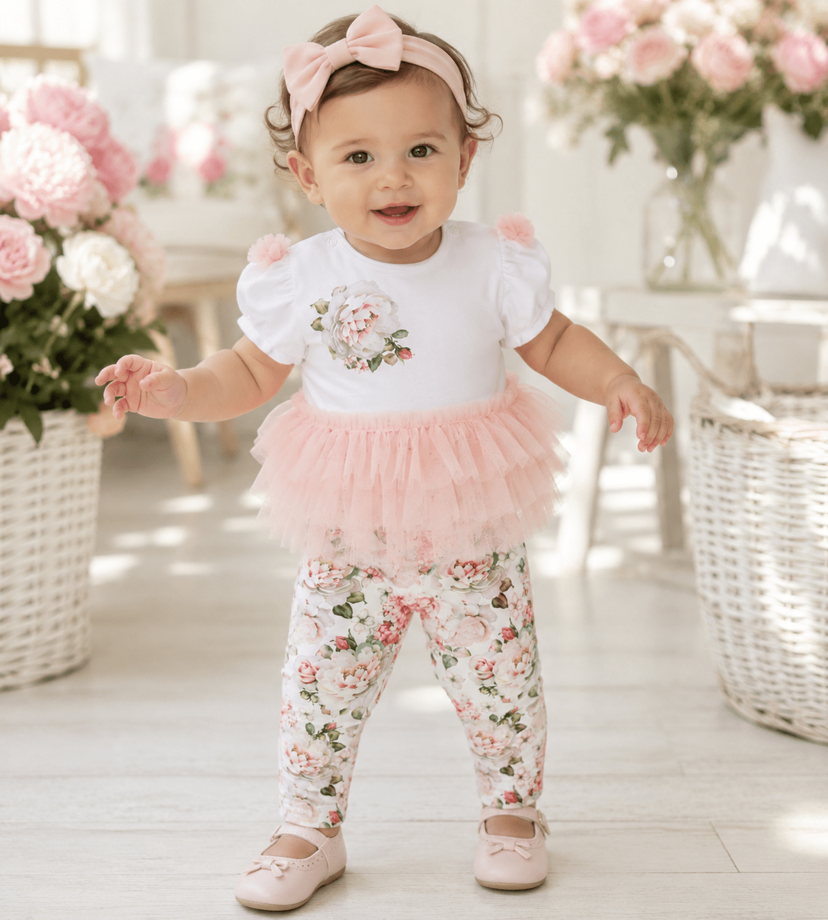 Sofija Baby Girls POLA Blouse & Leggings Set | Clearance Sale