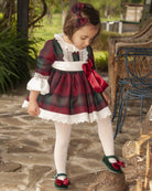 Sonata AW24 PRE-ORDER - Burgundy Collection Girls Puffball Dress - Mariposa Children's Boutique