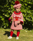 Sonata AW24 PRE-ORDER - Red Check Collection Girls A-Line Dress - Mariposa Children's Boutique