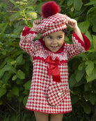 Sonata AW24 PRE-ORDER - Red Check Collection Girls A-Line Dress - Mariposa Children's Boutique