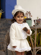 Sonata AW25 - Girls Cream Chanel Skirt & Blouse Outfit