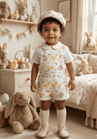 Sonata EASTER Made to Order - Baby Boys Easter Print Dungaree Outfit