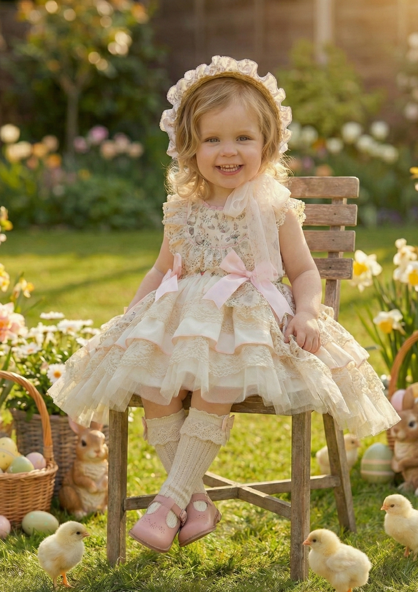 Sonata EASTER Made to Order - Girls Bunny Print Dress