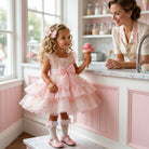 Sonata Girls Pink Gelato Puffball Dress | Made to Order SS26