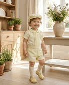 Sonata SS26 PRE - ORDER - Boys Lemon Pique Shorts & Shirt Set