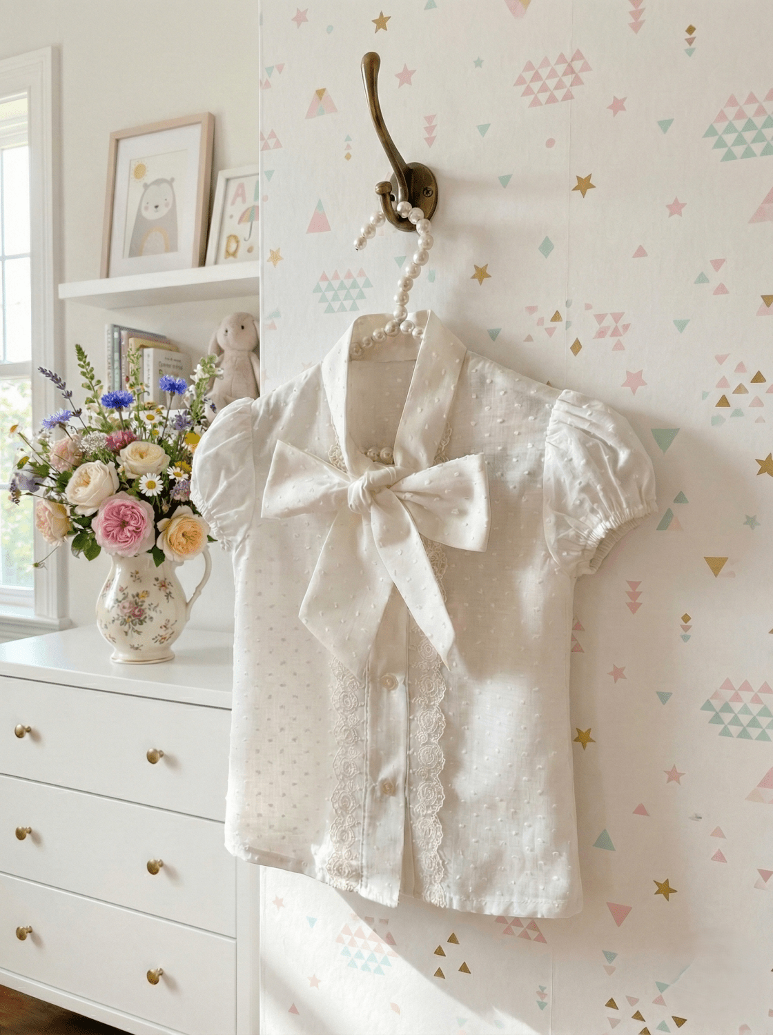 Sonata SS26 PRE - ORDER - Girls Blue Chanel Skirt and Blouse Set