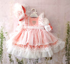 Sonata SS26 PRE - ORDER - Girls Orquidia Coral Puffball Dress VE21 - 29