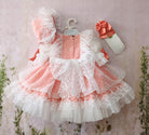 Sonata SS26 PRE - ORDER - Girls Orquidia Coral Puffball Dress VE21 - 29