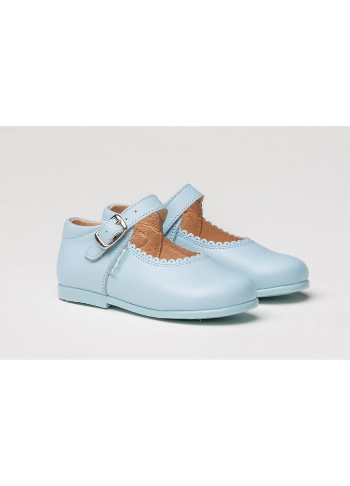 Angelitos Footwear EU 25 Angelitos Baby Blue Mary Jane Style Leather Shoes