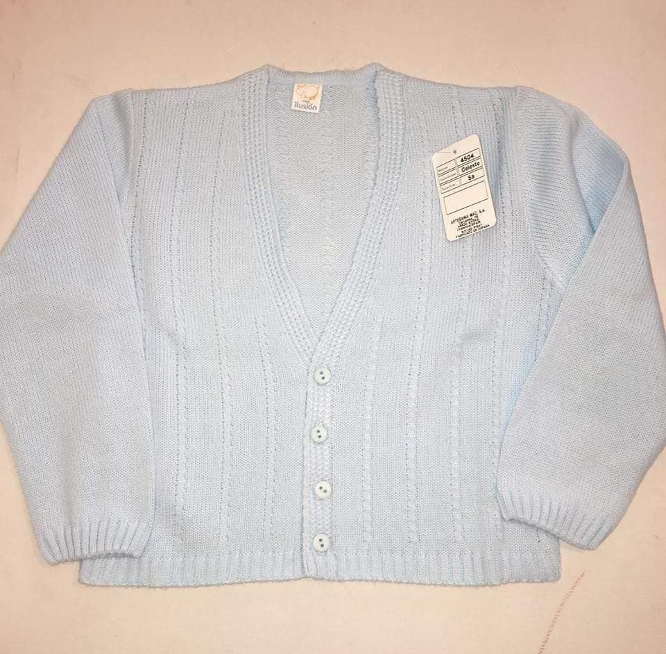 Boys Blue Knitted Cardigan Age 12m - 5yrs - Mariposa Children's Boutique
