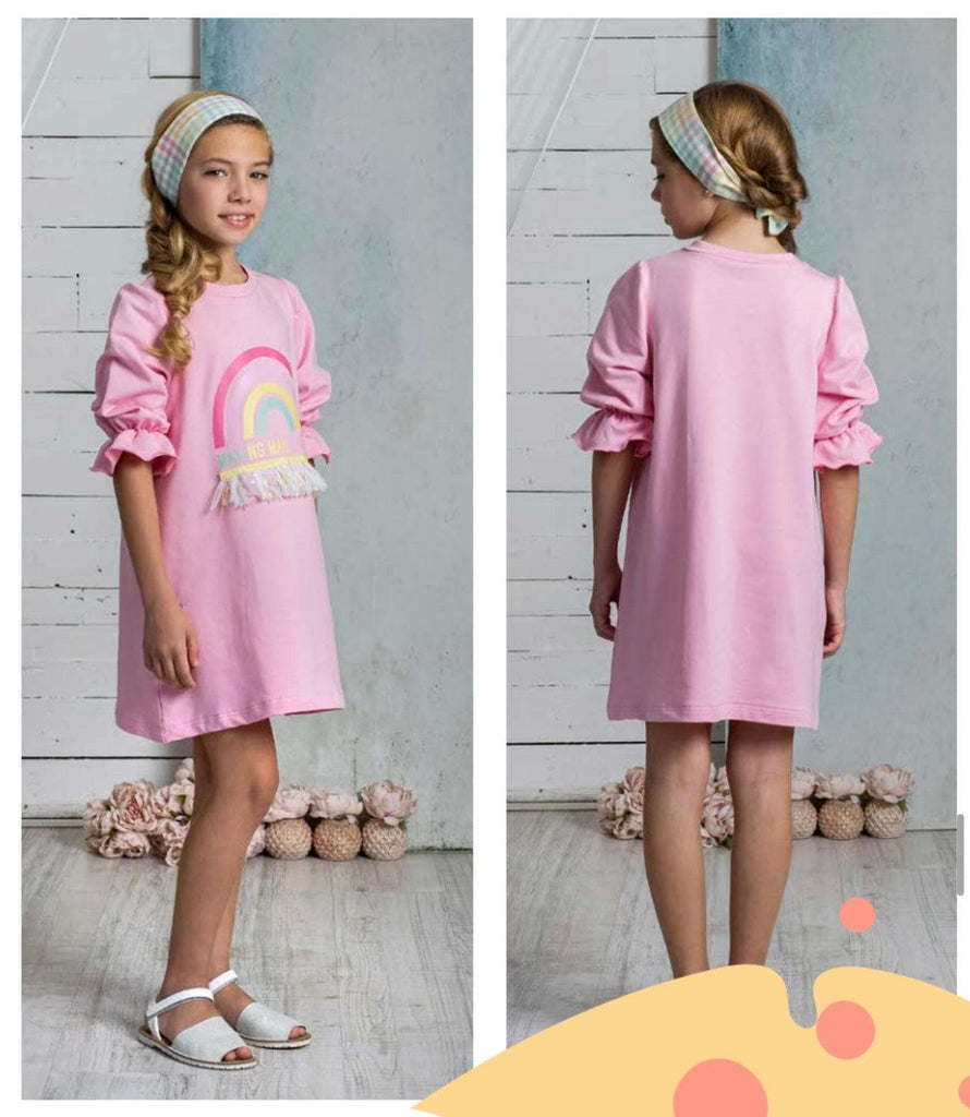 Alhuka SS22 Candy Pink Rainbow Dress