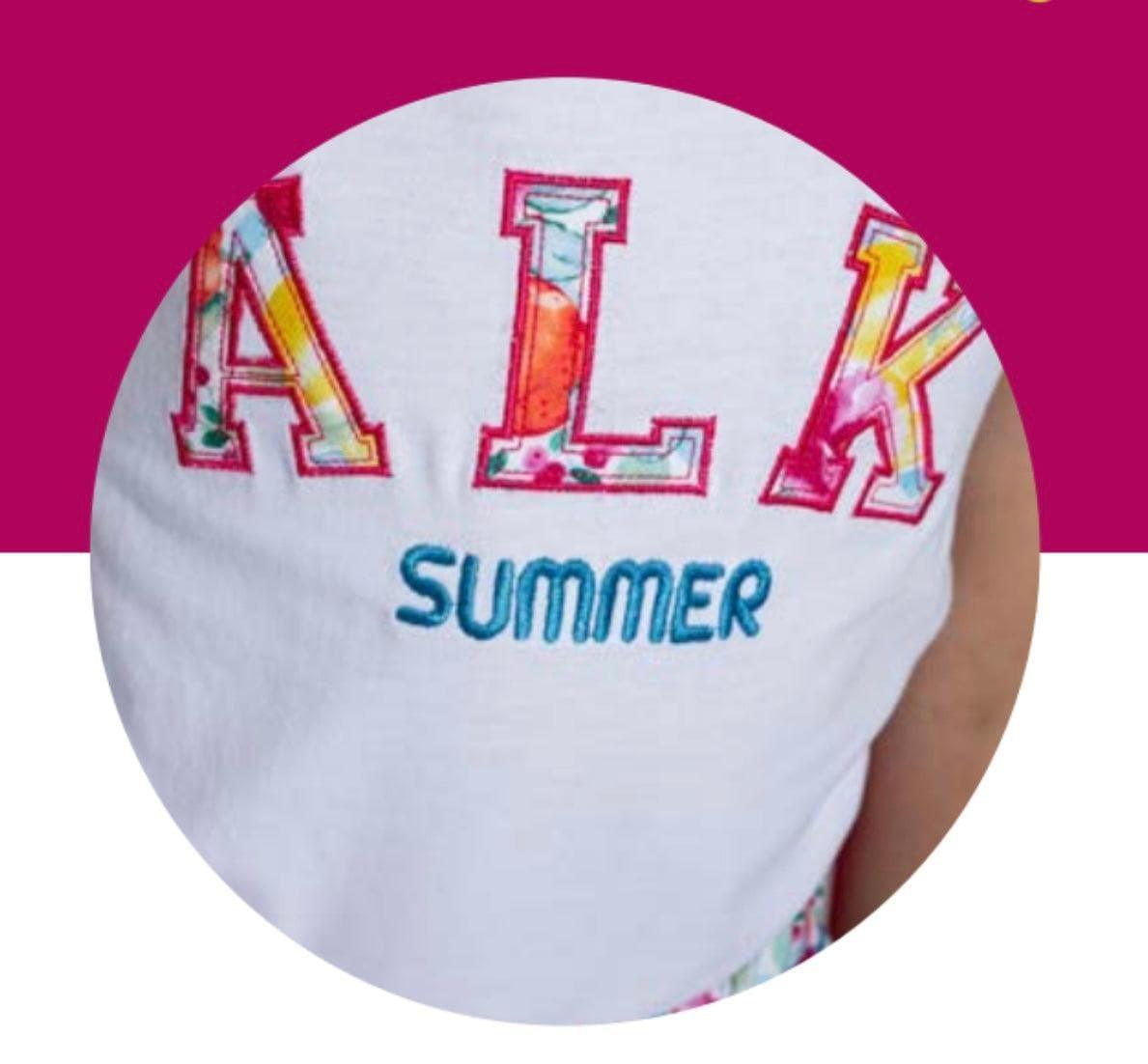 CLEARANCE DEAL - Alhuka Summer - Paris Floral Print Shorts & T-Shirt Set & Headband - Mariposa Children's Boutique