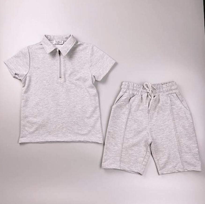 Mariposa Children's Boutique Boys Boys Grey Jersey T-Shirt & Shorts Set