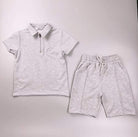 Mariposa Children's Boutique Boys Boys Grey Jersey T-Shirt & Shorts Set