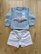 Mac Ilusion Baby Boys Mac Ilusion - Boys White Shorts with Blue Jumper