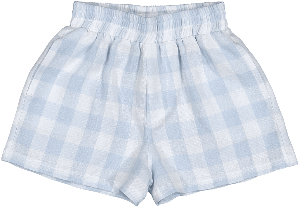 Sal & Pimenta SS22 - Boys Blue Buffalo Shorts & T-Shirt Set - Mariposa Children's Boutique