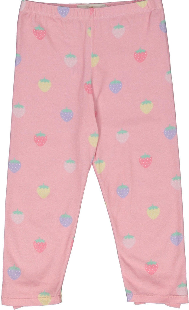 Sal & Pimenta SS22 - Pastel Patch Pink Bow Leggings - Mariposa Children's Boutique