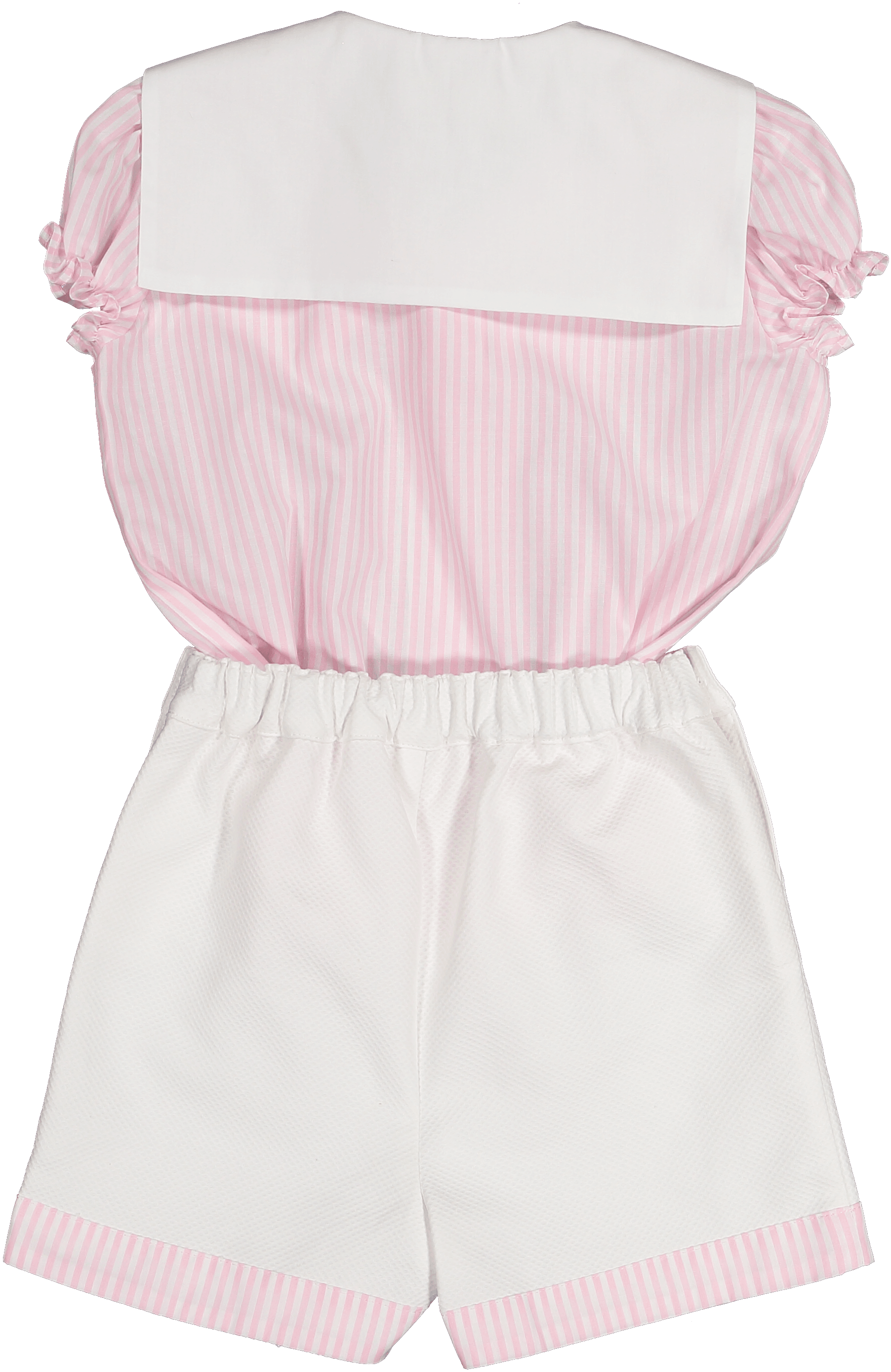 Sal & Pimenta SS22 - Girls Pink Classics Shorts Set - Mariposa Children's Boutique