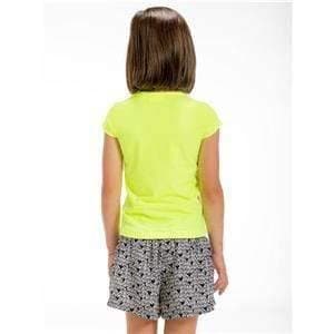CLEARANCE DEAL - UBS2 - Girls Lime & Black Shorts & T-shirt Set Clearance SALE 5yrs - Mariposa Children's Boutique