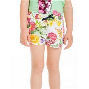 CLEARANCE DEAL - UBS2 - Girls Mint T-shirt with Matching Floral Shorts SALE - Mariposa Children's Boutique