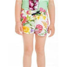 CLEARANCE DEAL - UBS2 - Girls Mint T-shirt with Matching Floral Shorts SALE - Mariposa Children's Boutique