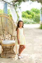 Alhuka SS23 - Girls Altea Yellow Stripe Summer Dress - Mariposa Children's Boutique