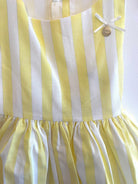 Alhuka SS23 - Girls Altea Yellow Stripe Summer Dress - Mariposa Children's Boutique