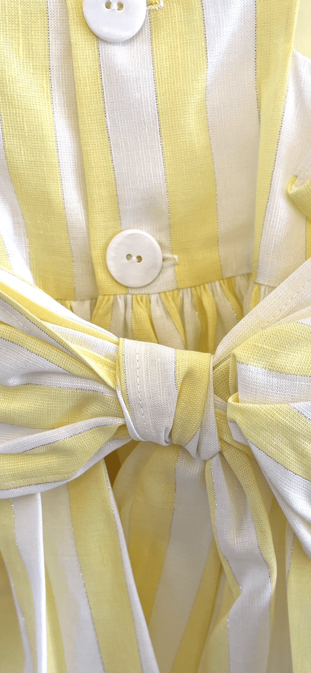 Alhuka SS23 - Girls Altea Yellow Stripe Summer Dress - Mariposa Children's Boutique