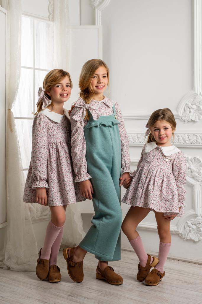 Alhuka AW22 - Girls Freya Floral Print Cotton Dress - Mariposa Children's Boutique