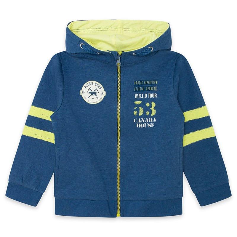 Canada House - Boys Navy & Lime Hoodie & Bottoms Set - Mariposa Children's Boutique