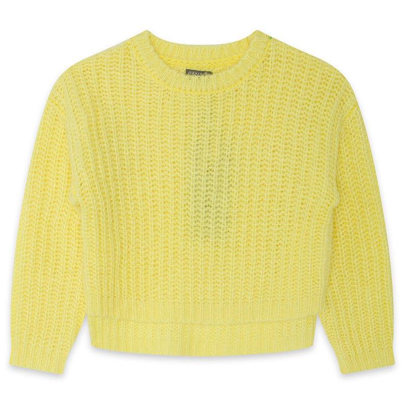 Canada House - Girls Cap Code Yellow Jumper with Matching Grey Skirt - Mariposa Children's Boutique