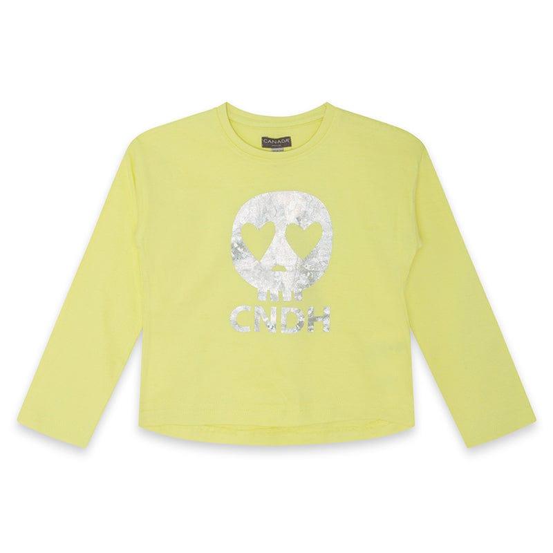 Canada House - Girls Lime T-Shirt - Mariposa Children's Boutique