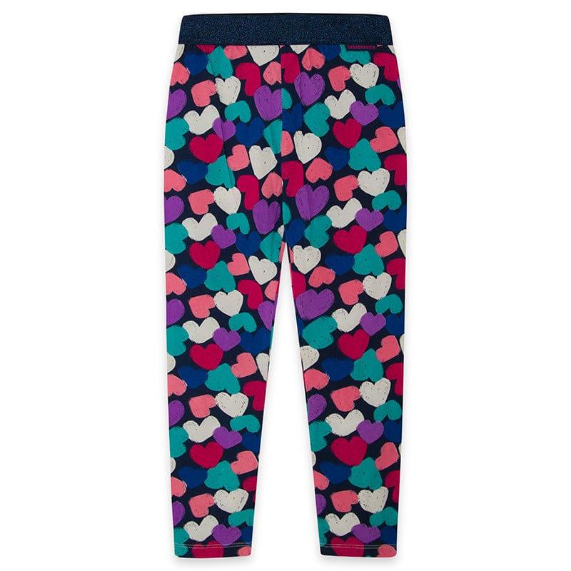 Canada House AW22 - Girls Pink T-Shirt with Multi Coloured Heart Leggings - Mariposa Children's Boutique