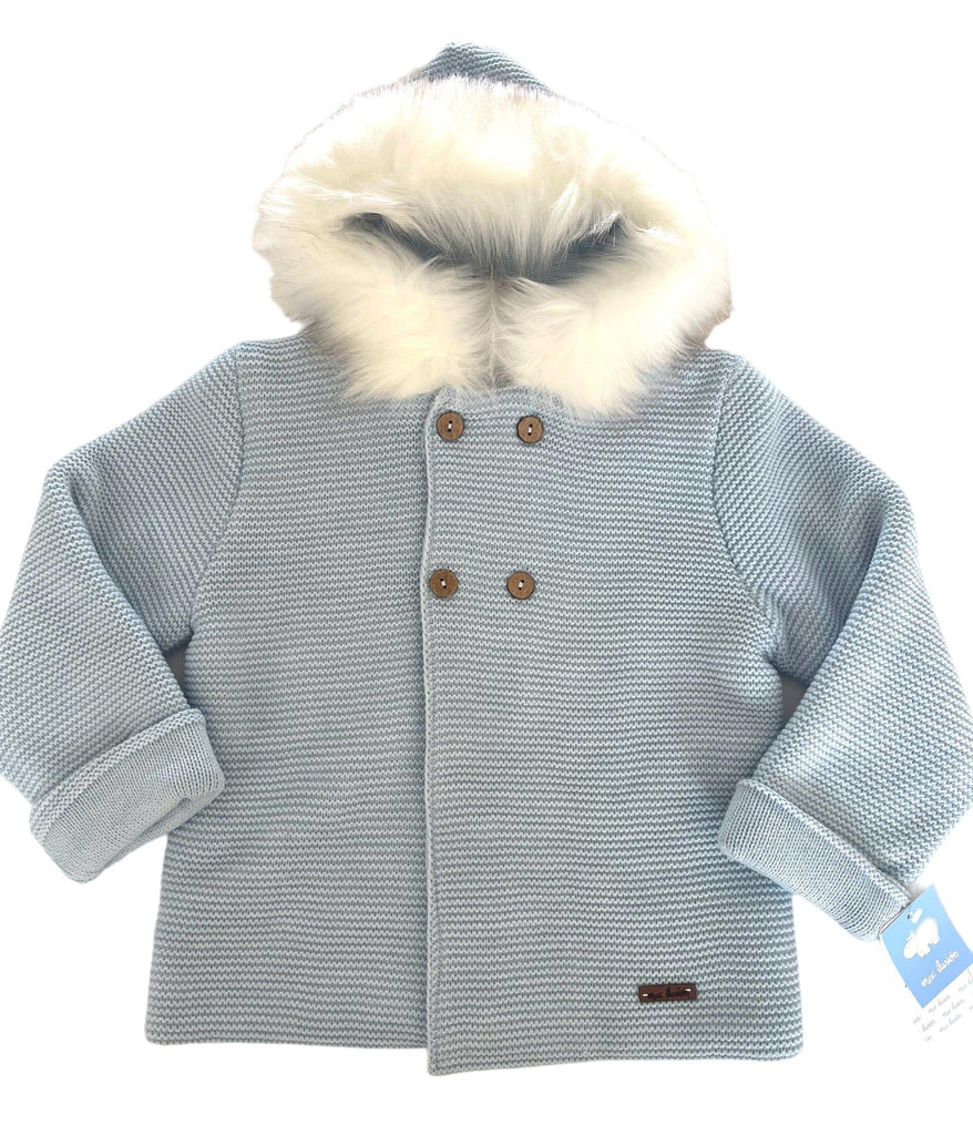 Mac Ilusion - Baby Boys Blue Knitted Coat - Mariposa Children's Boutique