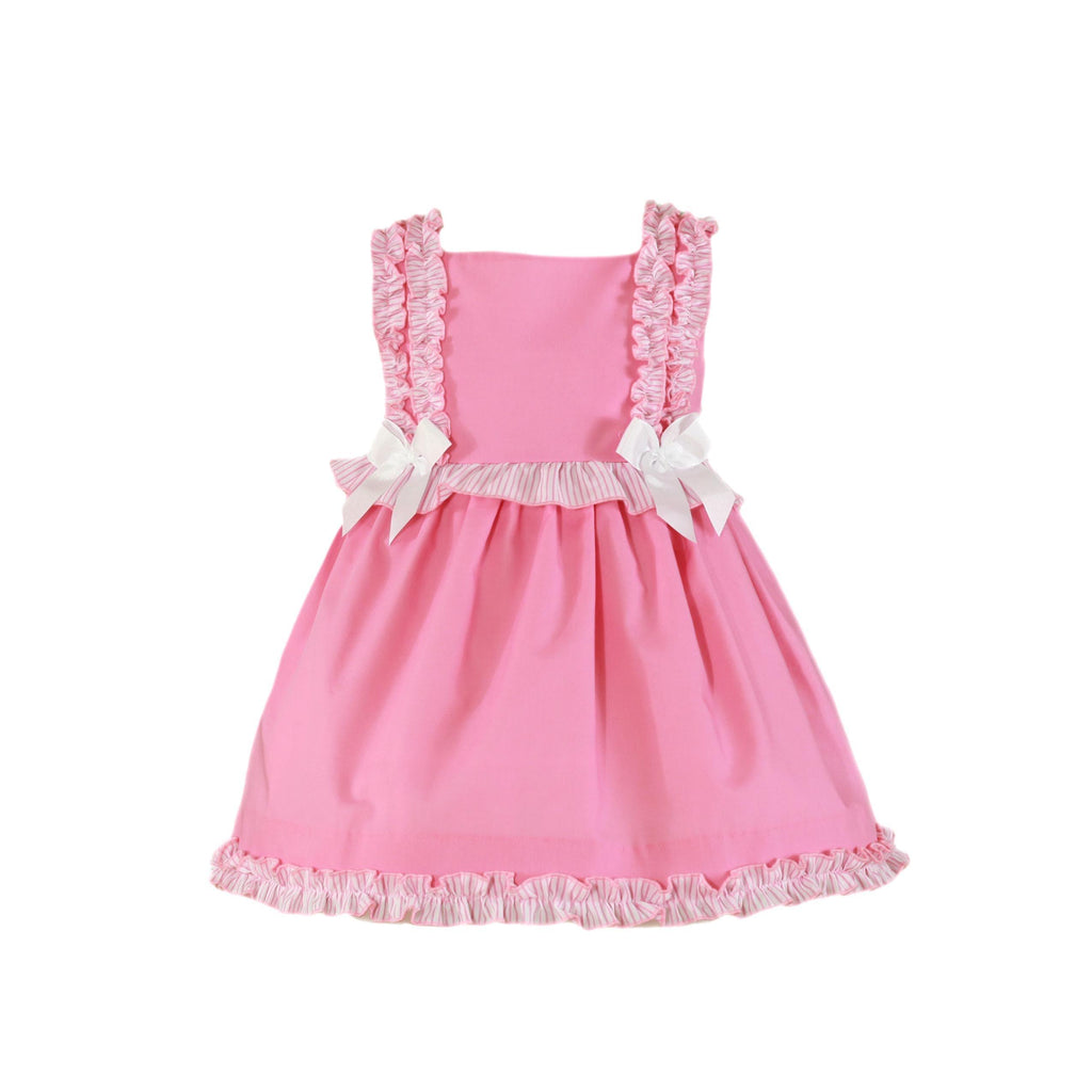 Miranda SS23 - Girls Fuschia Pink Dress 628V - Mariposa Children's Boutique