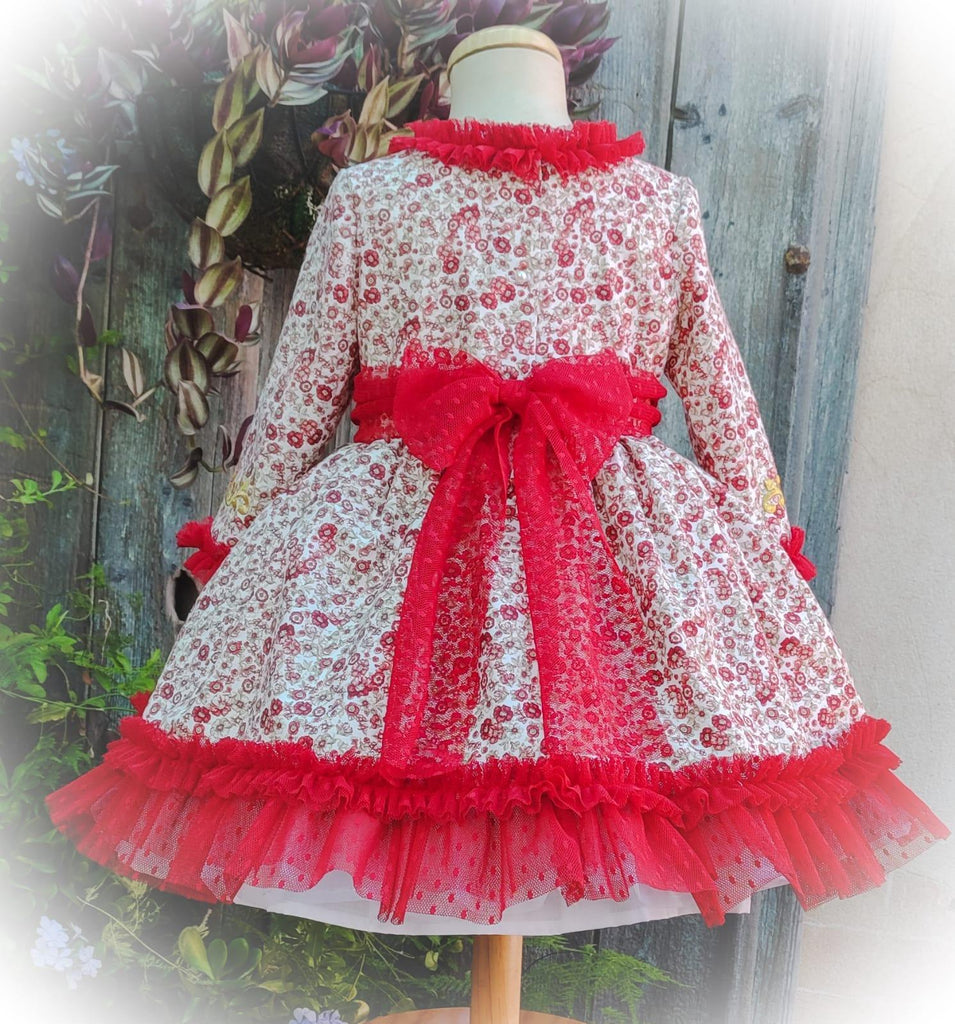 Exclusive Berry Dress Handmade to Order - Mariposa Children's Boutique