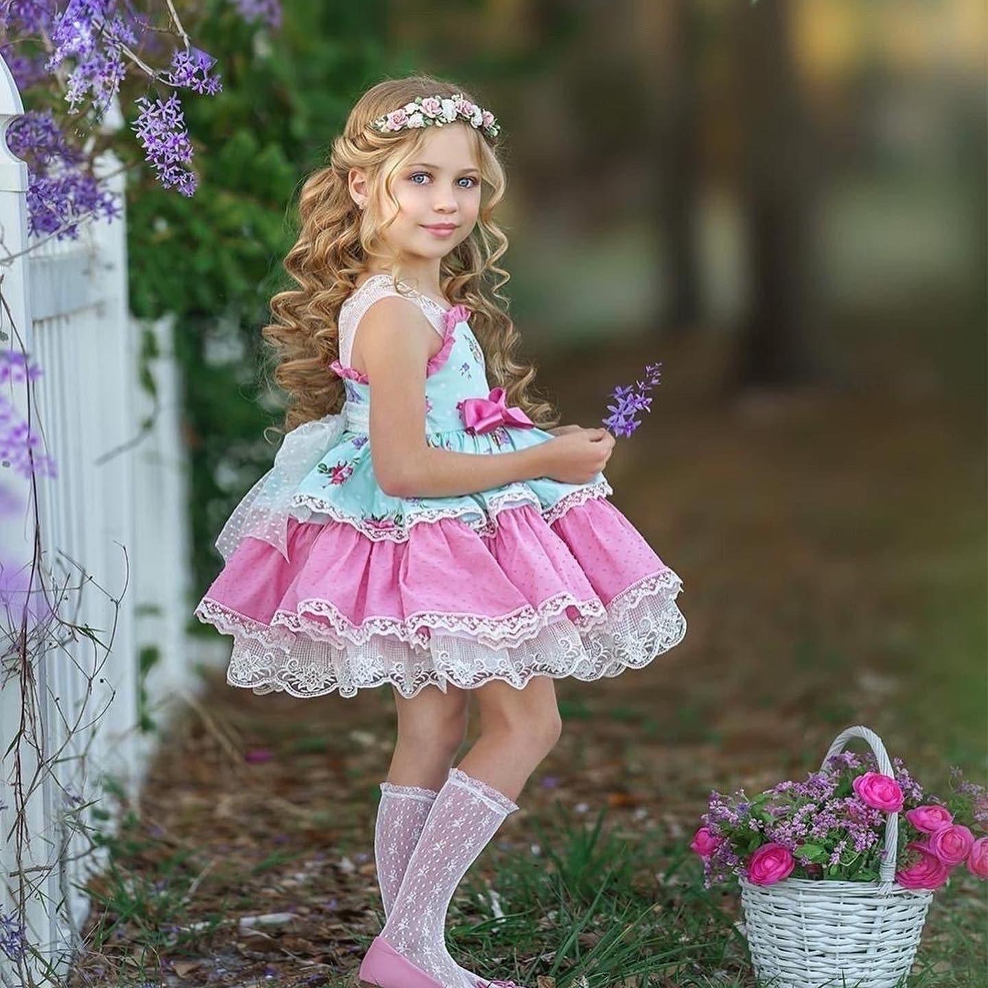 Exclusive Girl s Macarena Handmade in Spain Dress IN STOCK Mariposa Children s Boutique