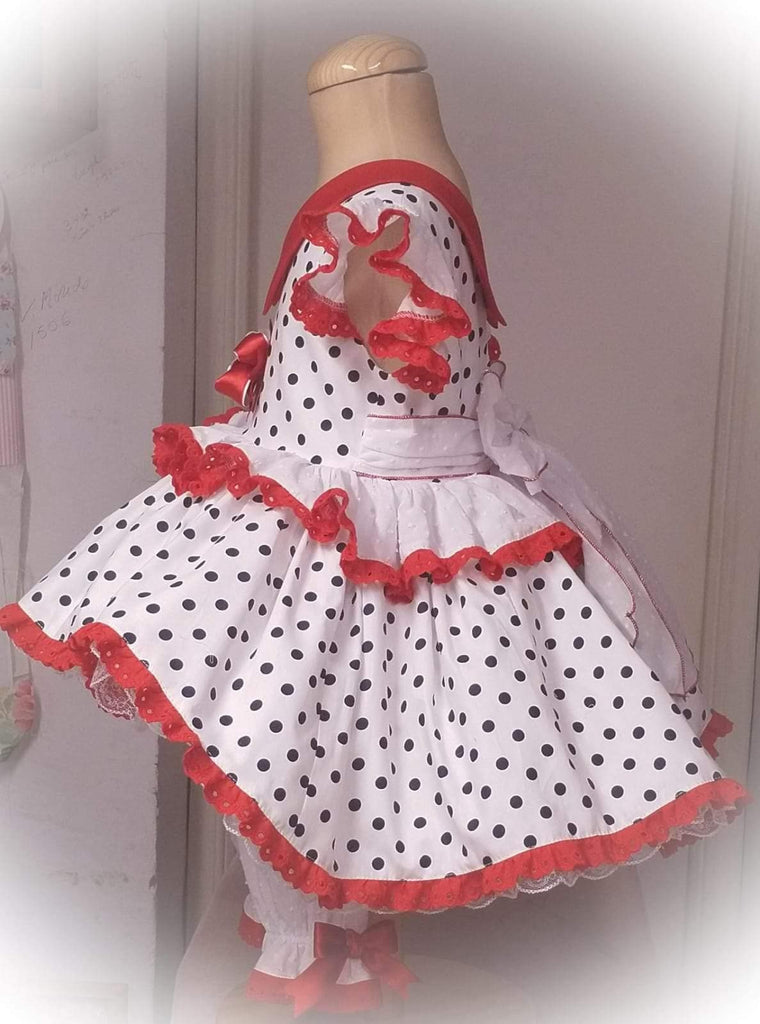 Exclusive Girls Dresses Exclusive Floral Dress & Bloomers - Handmade to Order