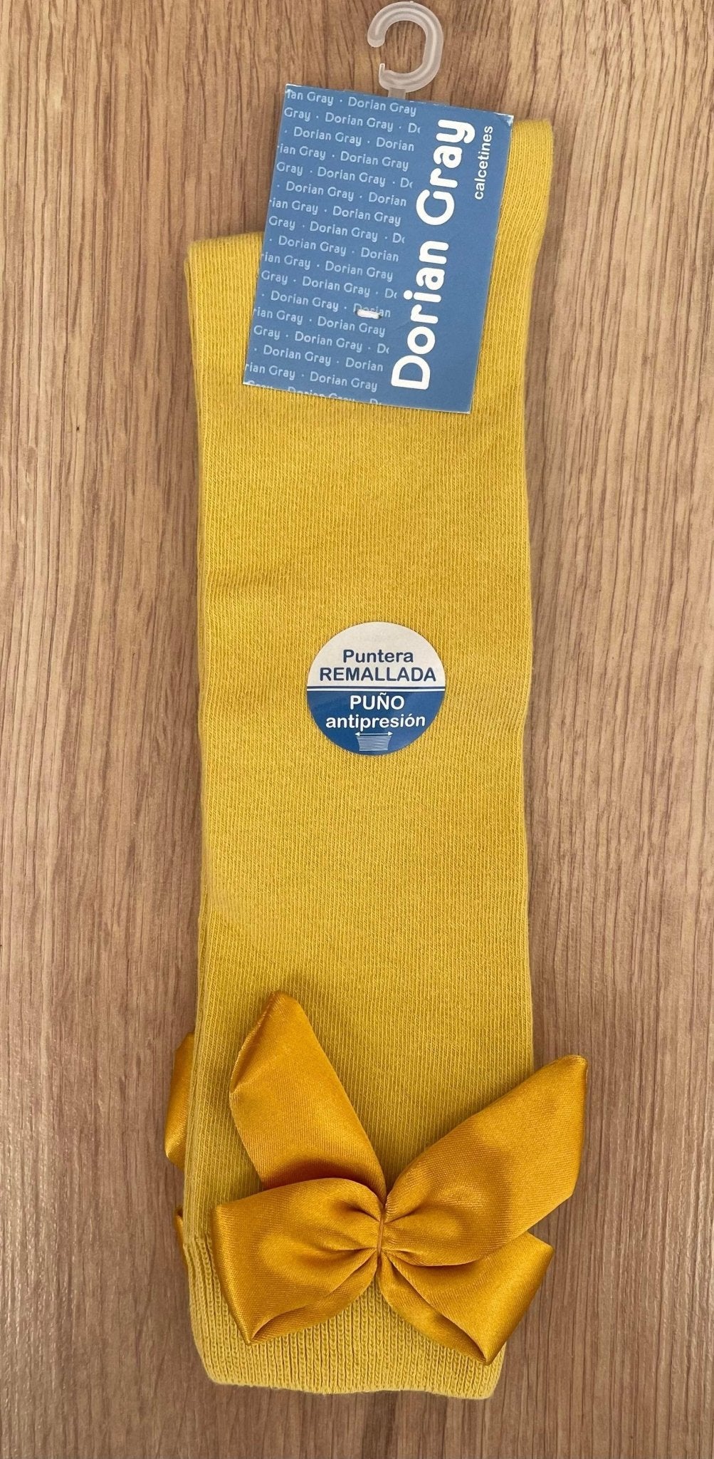 Socks - Girl's Spanish Bow Knee High Socks BURGUNDY & MUSTARD - Mariposa Children's Boutique