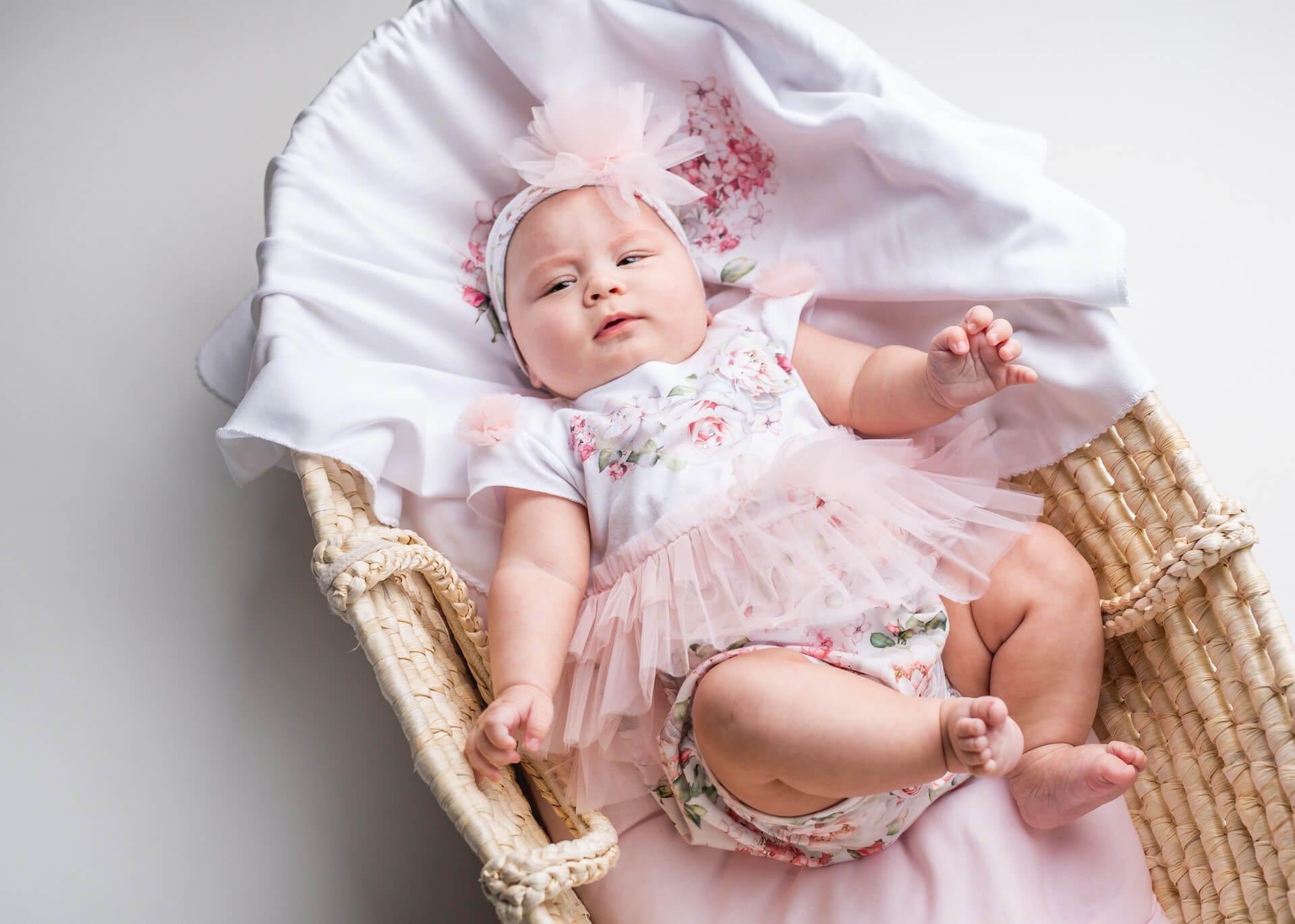 Sofija - Baby Girls POLA Shorty Babygrow - Mariposa Children's Boutique